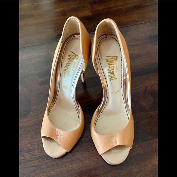 Jerome C Rousseau Leather Pumps Heels 37 - Picture 1 of 5